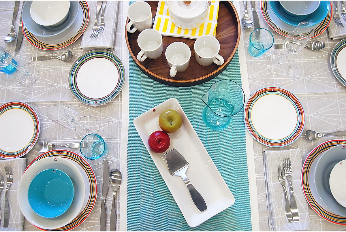 Đĩa sứ chữ nhật Teema Iittala màu trắng
