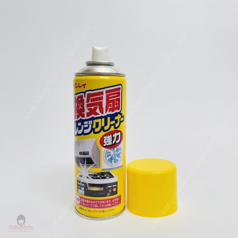 Xịt tẩy mảng bám dầu mỡ máy hút mùi, quạt thông gió Nhật