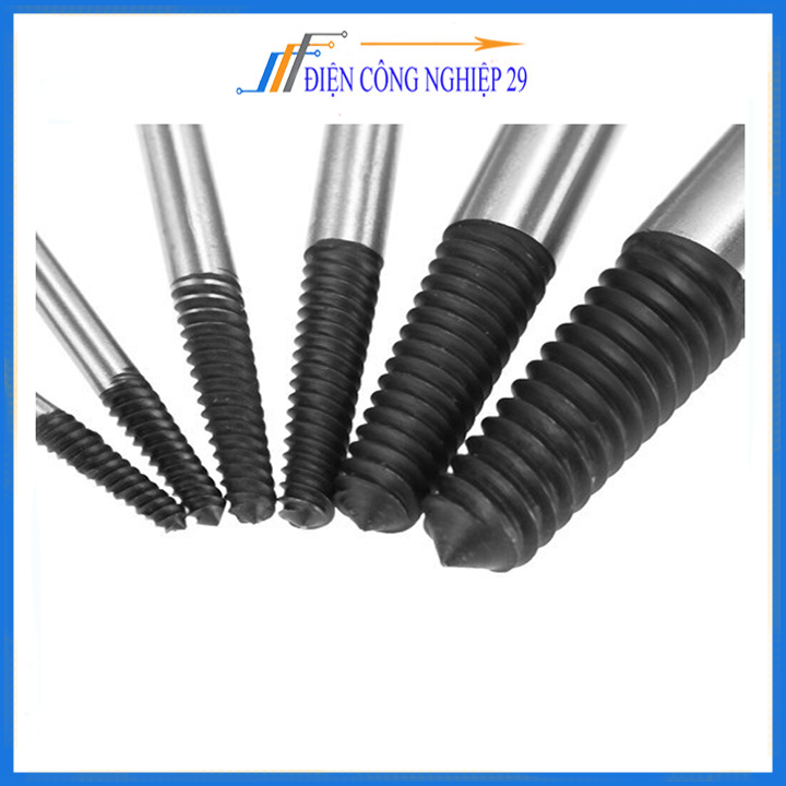 Bộ Tháo Bu Lông Ốc Vít-5 Mũi (Tháo Khoét Ốc Gẫy Trờn Ren )