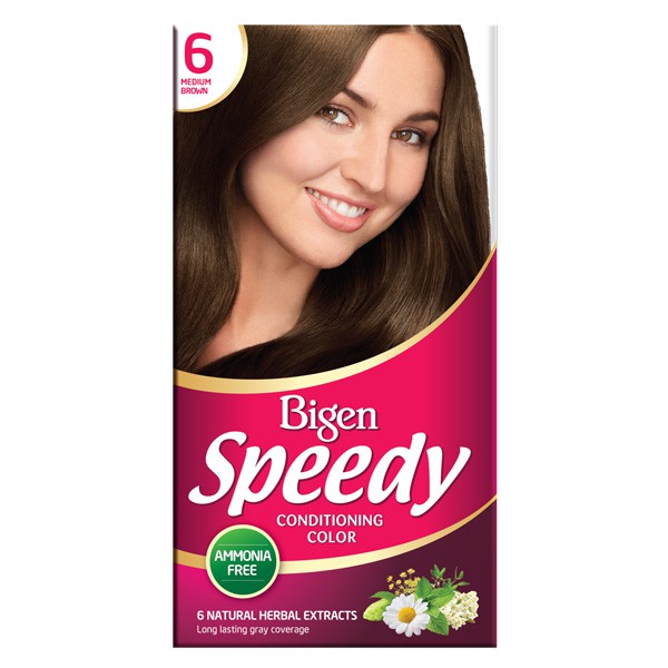 [HCM]Thuốc Nhuộm Bigen Speedy Medium Brown 06 - Nâu Ca-Ra-Men ( 80G )