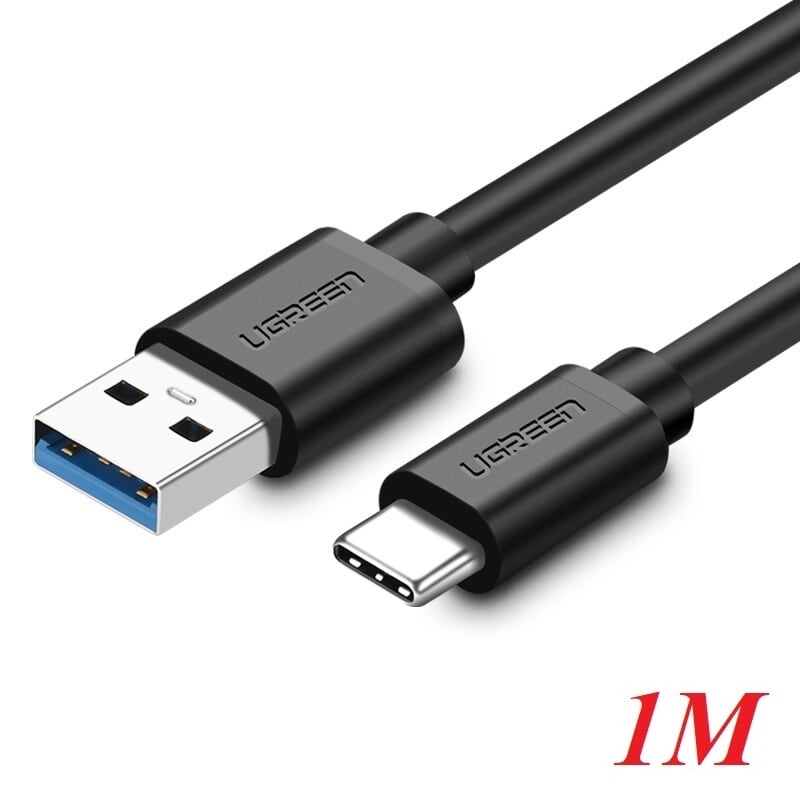 Ugreen 20882 1m màu đen dây usb type-c sang usb 3.0 đầu mạ nickel us184