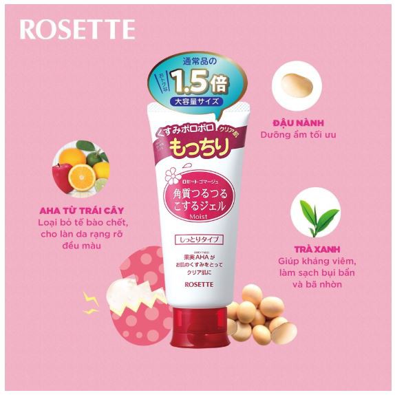 Tẩy Tế Bào Chết Rosette Gommage (120g, 180g)