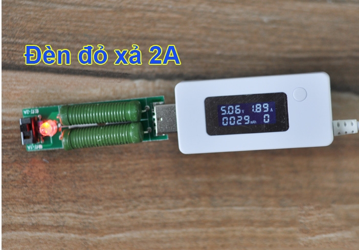 Điện trở xả pin 1A-2A cắm cổng USB
