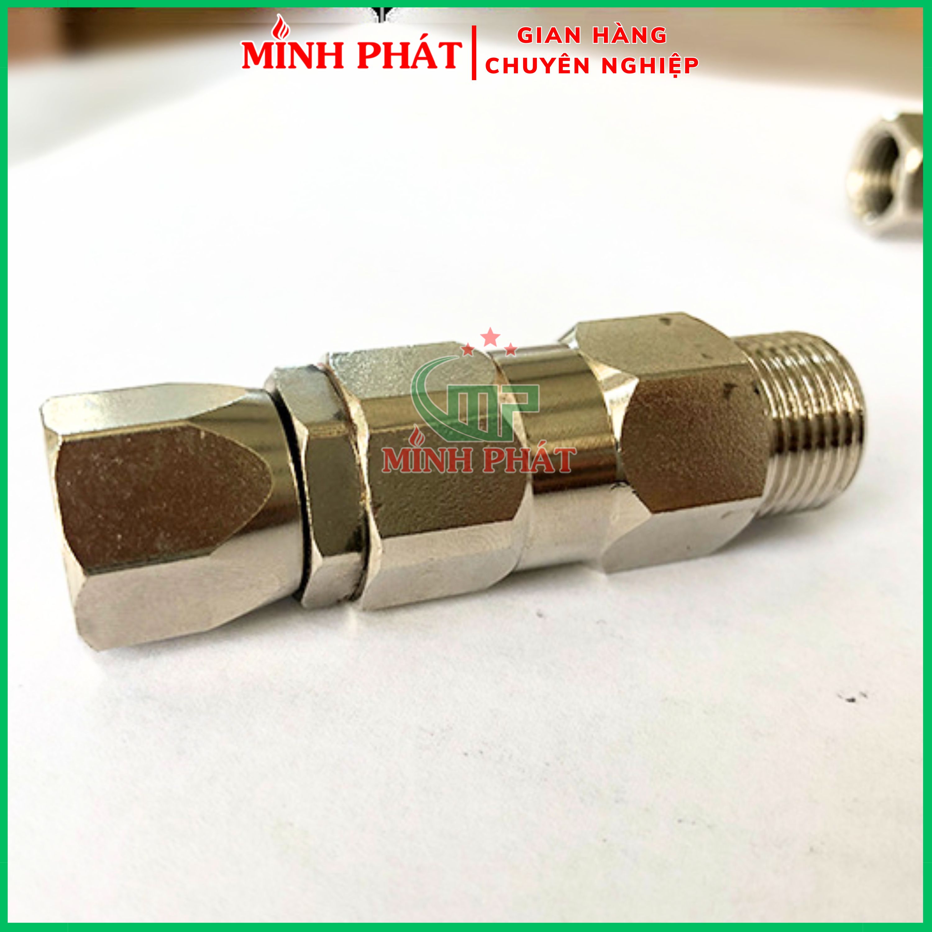 Đuôi xoay súng phun sơn công nghiệp ren 1/4 ren 3/8 minh phát
