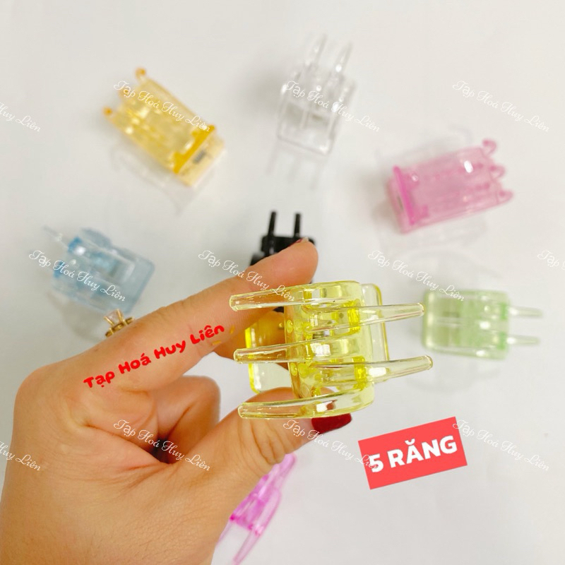 12 Cái 5 Răng Kẹp Tóc Càng Cua Hàn Quốc Nhiều Màu Chắc Chắn Bền Đẹp GIÁ SỈ