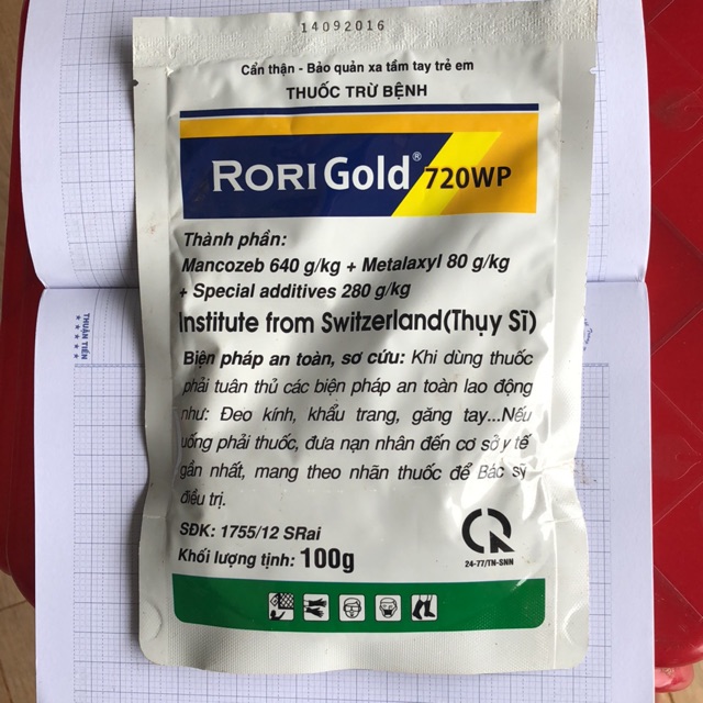 Thuốc trừ bệnh RoRi Gold 720WP, chất lượng đảm bảo an toàn đến sức khỏe người sử dụng, cam kết hàng đúng mô tả