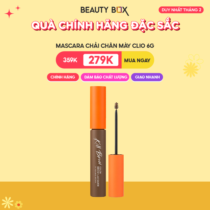 [Săn Sale]Mascara Chải Chân Mày Clio Kill Brow Color Brow Lacquer 6G