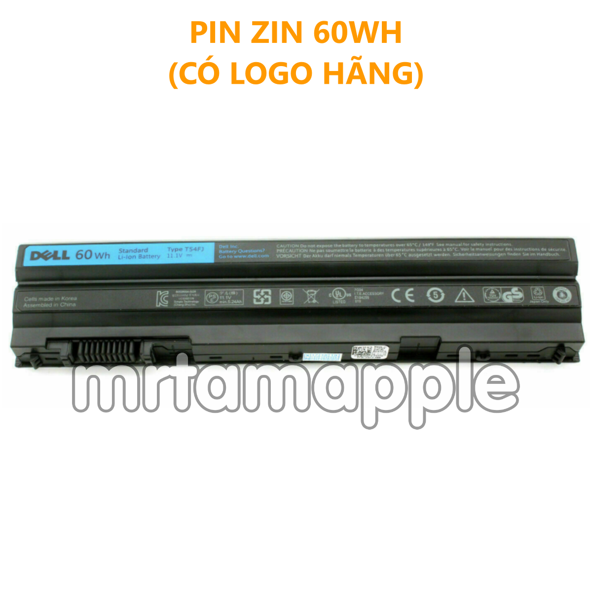 PIN LAPTOP DELL E5420 (T54FJ) - 6 CELL dành cho PIN LAPTOP DELL E6420 - 6 CELL dành cho Latitude E5420 E5430 E5520 E5530