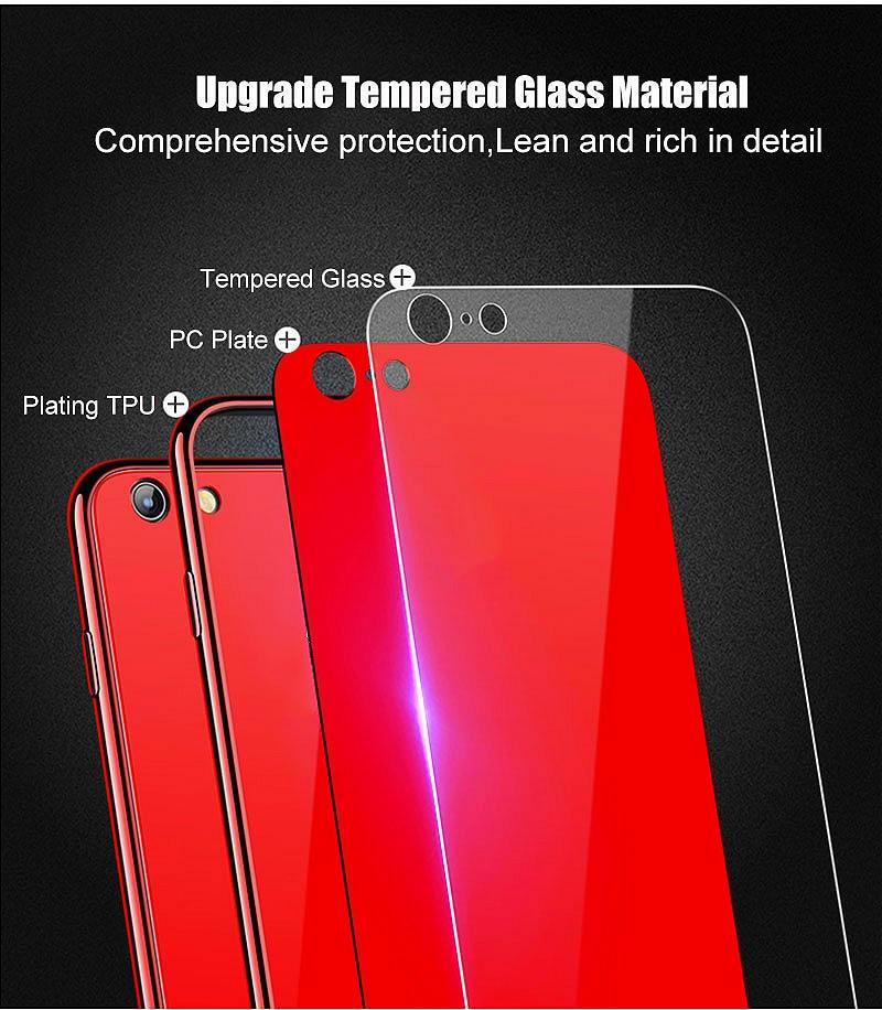 Ốp Lưng Kính Viền Silicon Cho iPhone 6 Plus, Ốp Lưng iPhone 6 Plus Siêu Đẹp