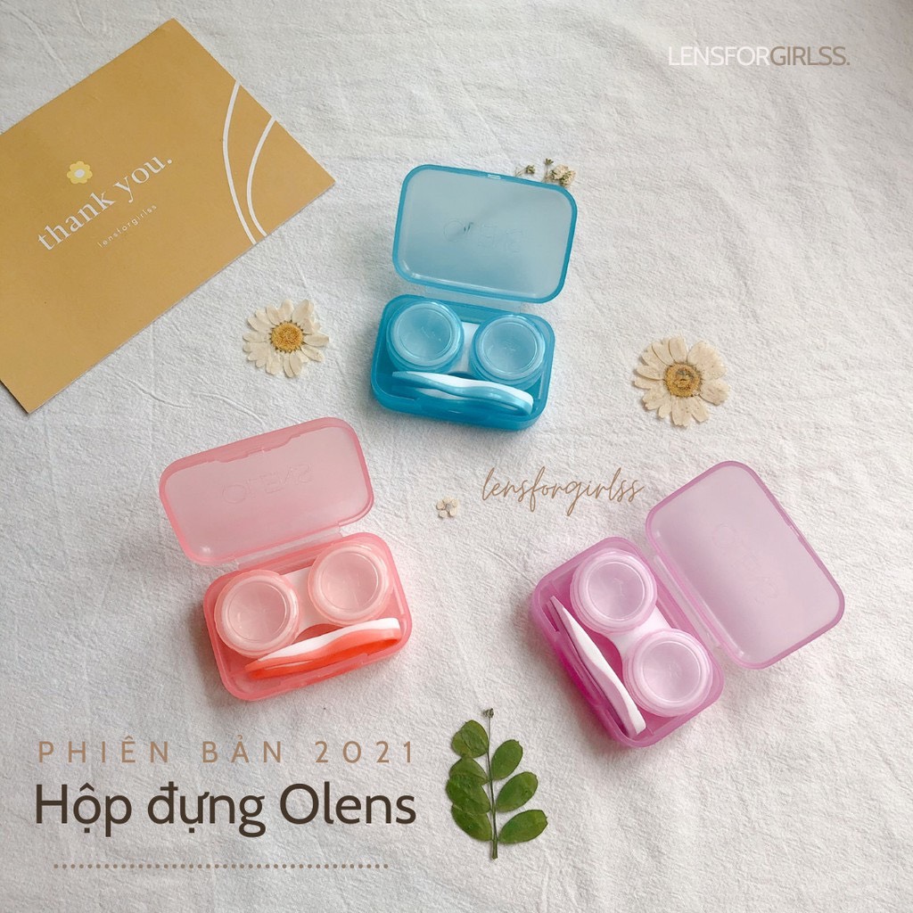 [Mã LazXuHuong02 - giảm 25k đơn từ 199k] Hộp đựng dụng cụ lens chính hãng Olens Korea (Mẫu mới 2021) | LENSFORGIRLSS