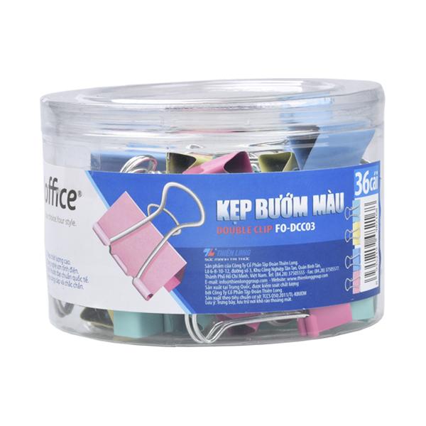 Kẹp bướm màu flexoffice 25mm fo-dcc03
