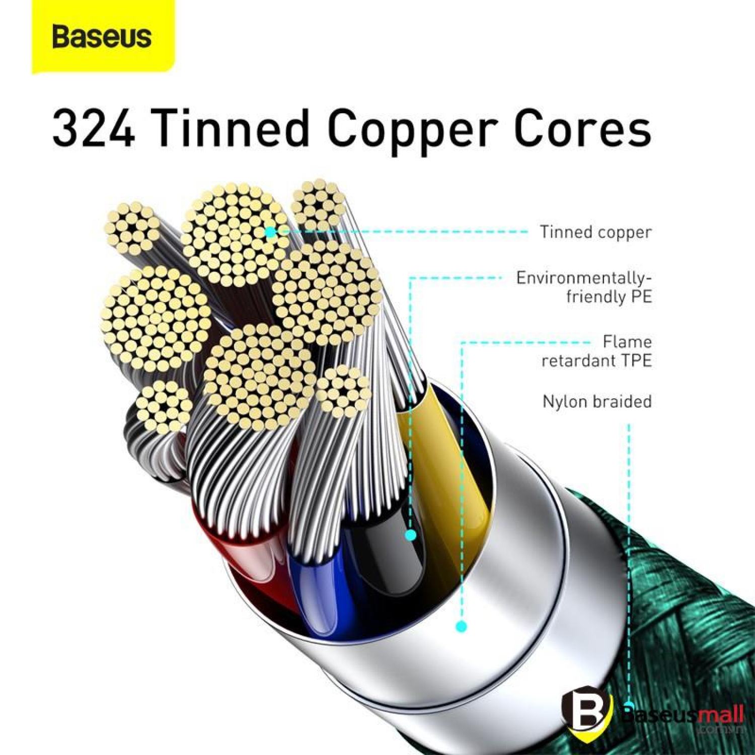 Cáp sạc nhanh C to C 100W Baseus Display Fast Charging Data Cable