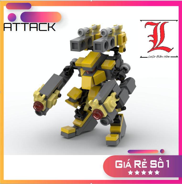Le Go Đồ Chơi Lắp Ráp Robot Mech Moc Attack
