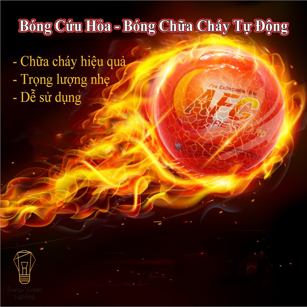 Bóng cứu hỏa - chữa cháy tự động 1.3kg - dễ sử dụng - dập lửa ngay lập tức - bảo hành 12 tháng