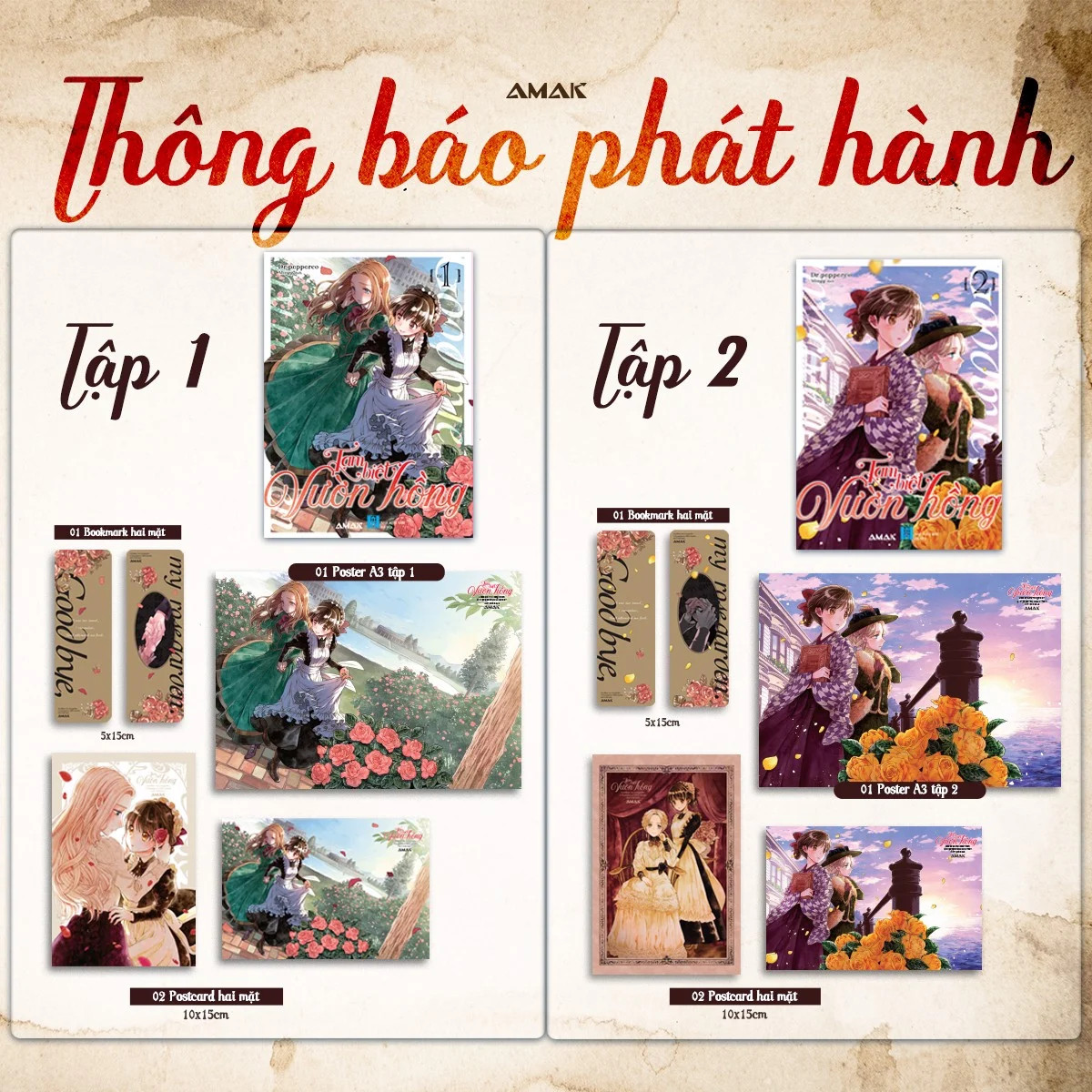 Truyện tranh - Tạm biệt vườn hồng (Cập nhật các tập)