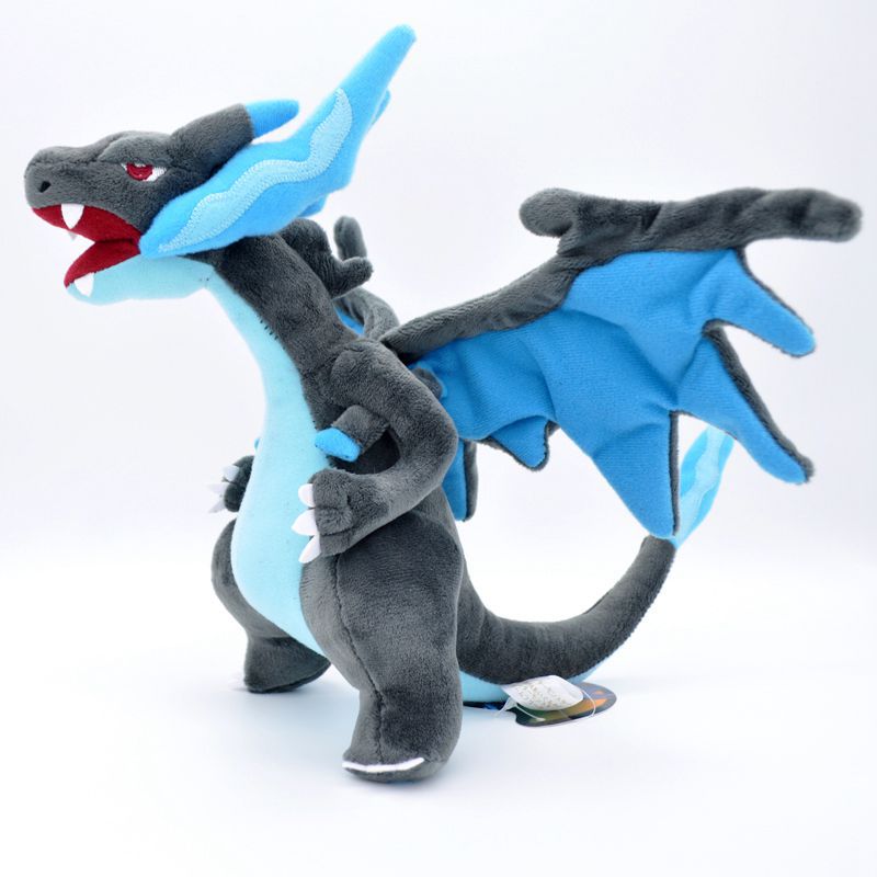 Gấu bông pokemon rồng lửa mega charizard X (25cm) hàng cao cấp loại 1