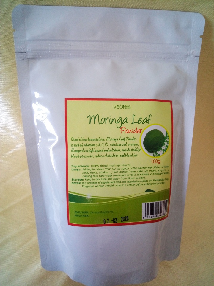 Bột Lá Chùm Ngây Vườn Nhà Mình 100g