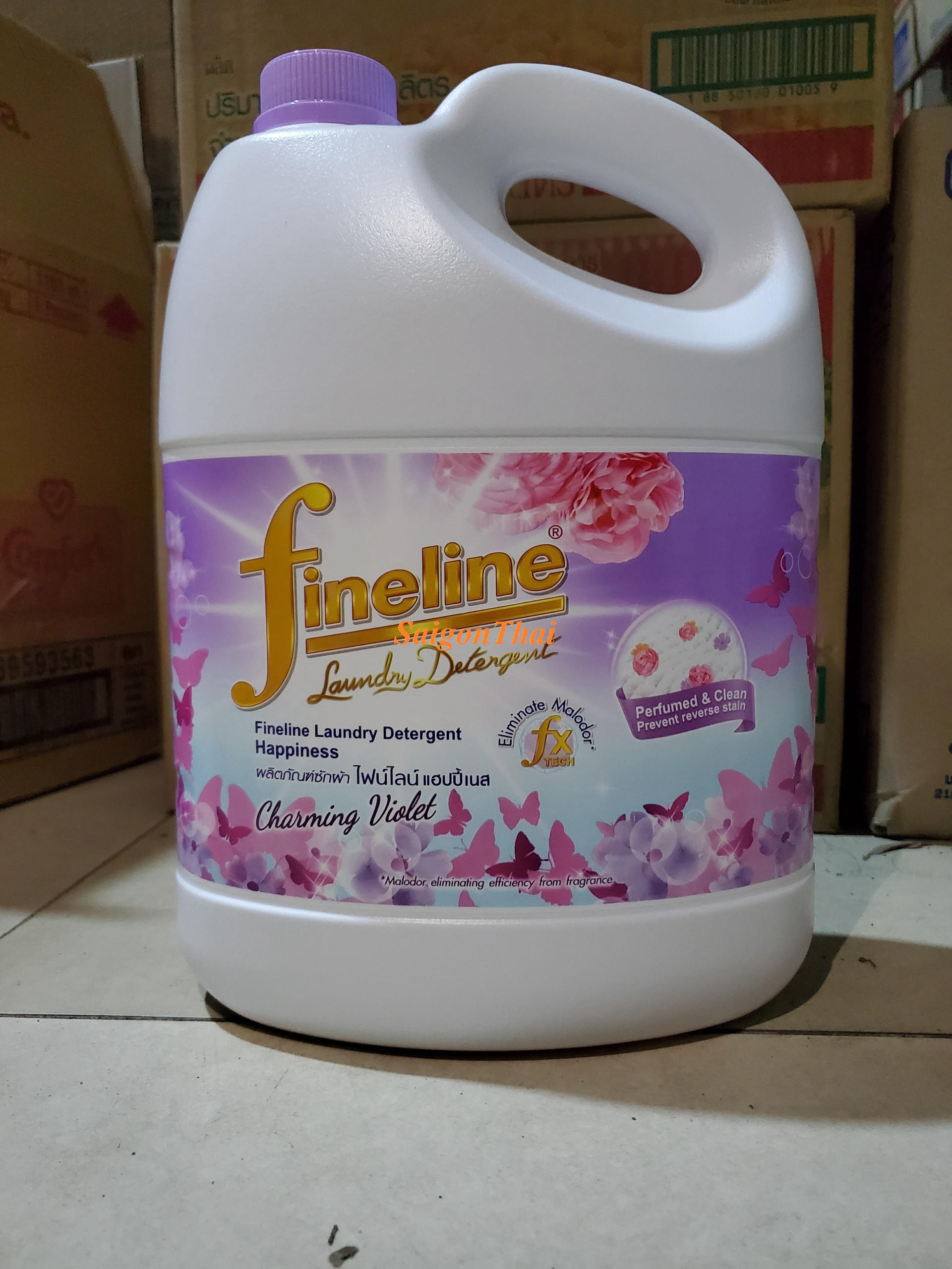 (SGT) Nước giặt xã FINELINE TÍM - Can 3000 ML Thái Lan
