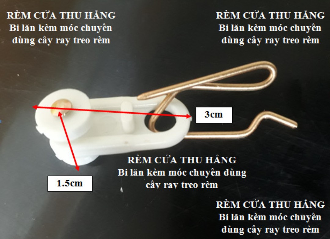 Bi lăn bi trượt chuyên dùng cho thanh ray treo rèm cửa, màn cửa