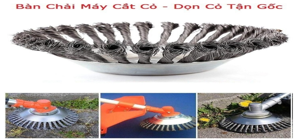 Lưỡi cắt cỏ dùi thép - lưỡi cắt cỏ dùng cho máy cắt cỏ - lưỡi cắt cỏ sợi thép uy tín, chất lượng - bàn chải cắt cỏ
