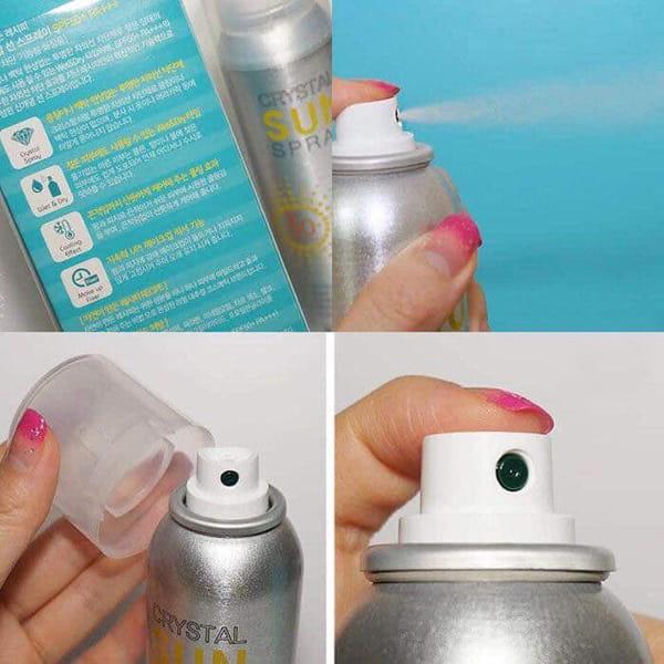 Xịt chống nắng crystal sun spray Hàn Quốc 150ml