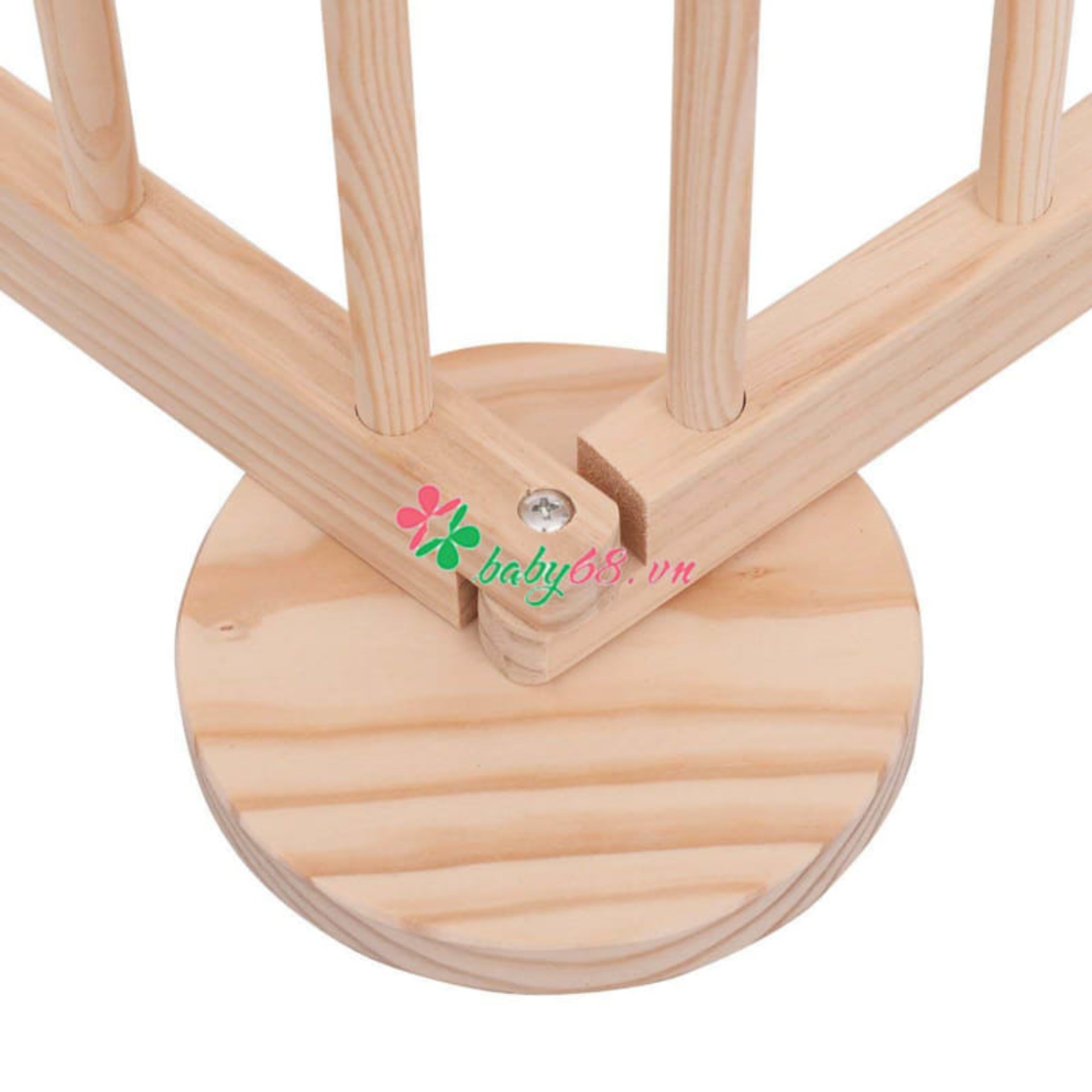 Rào chắn gỗ ( cũi 3d  = 4 cánh ) cho bé
