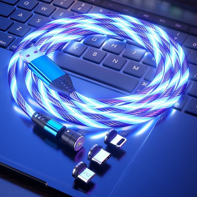 Dây Sạc Cực Nhanh Iphone TypeC Phát Sáng - Cáp Sạc Lightning, Micro USB Có Đèn Led