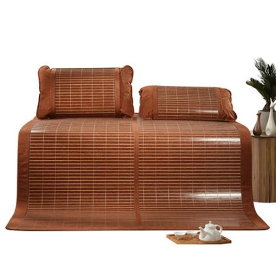 Chiếu Trúc Vân Gỗ Lót Lụa Cao Cấp 180cm x 200cm