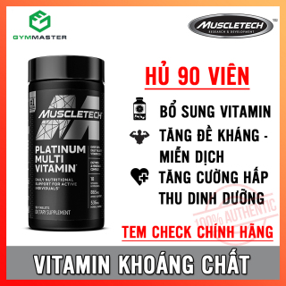 Viên uống Vitamin tổng hợp bổ sung dưỡng chất Platinum Multi Vitamin MuscleTech - Hàng phân phối chính hãng 100% thumbnail
