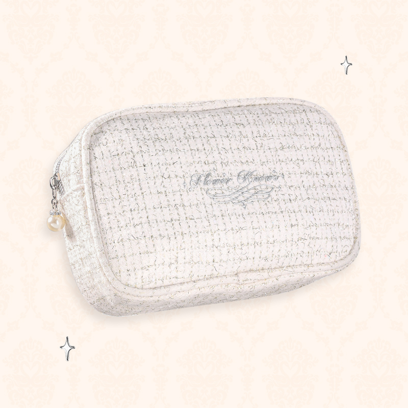 [Quà tặng] Flower Knows Swan Ballet Cosmetic Bag