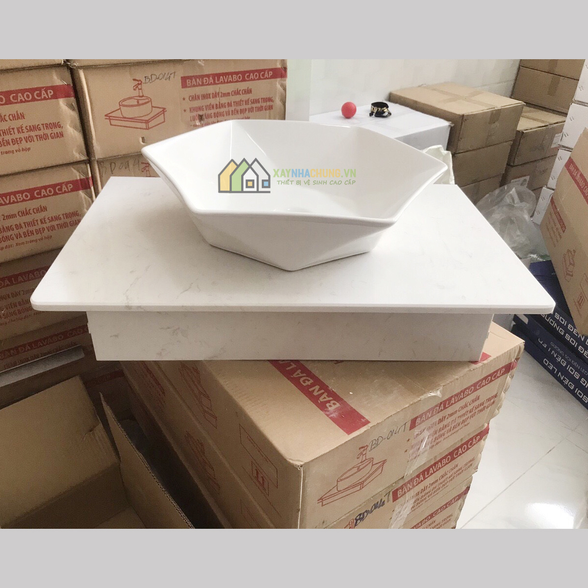 Bàn đá lavabo rửa mặt cao cấp