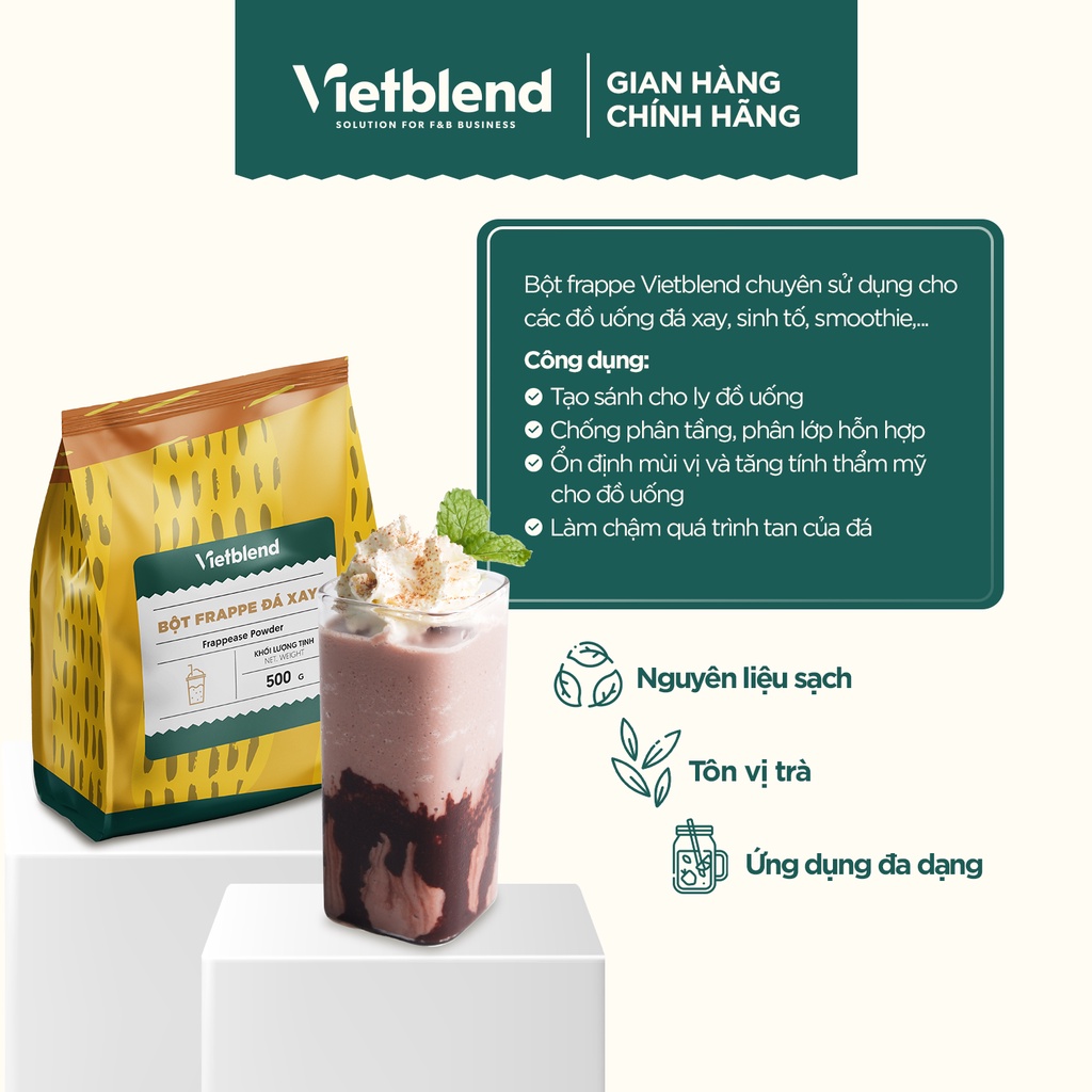 Bột Frappe Đá Xay VIETBLEND Túi 500g