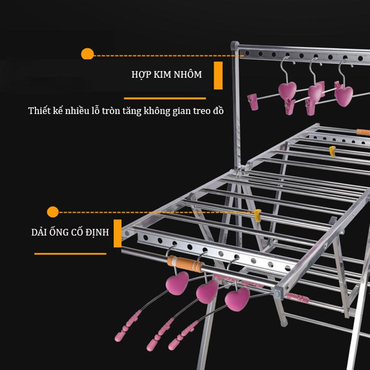 Giàn phơi đồ thông minh gấp gọn cỡ lớn