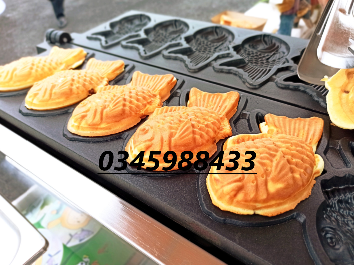 Máy làm bánh cá điện 6 con dài