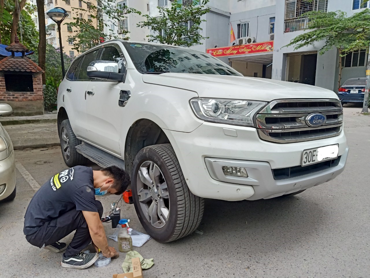 [Ford Everest] Đệm cao su giảm chấn cho ô tô- Bộ 4 chiếc
