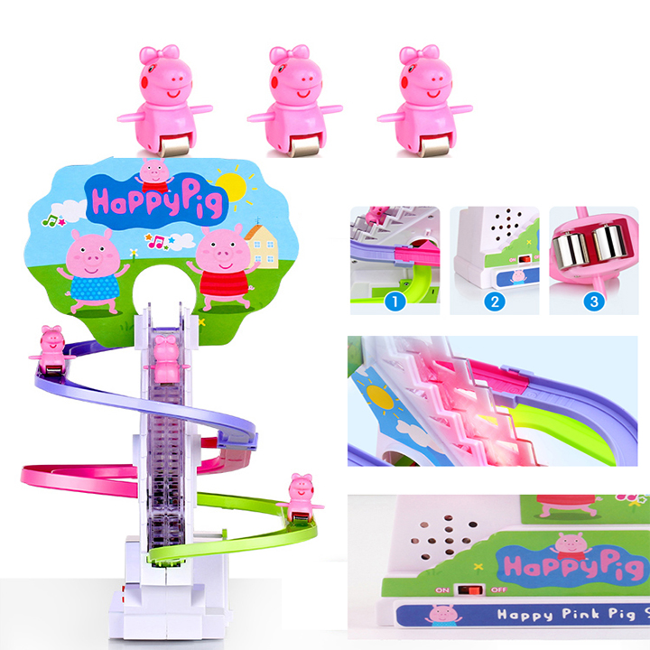 ĐỒ CHƠI PEPPA PIG LEO THANG ÂM THANH VUI NHỘN CHO BÉ