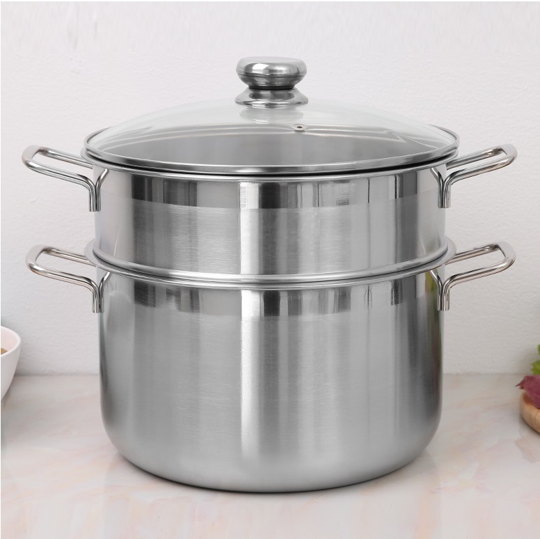 Bộ xửng hấp inox sony 26cm nắp kính - hàng chính hãng chất lượng cao