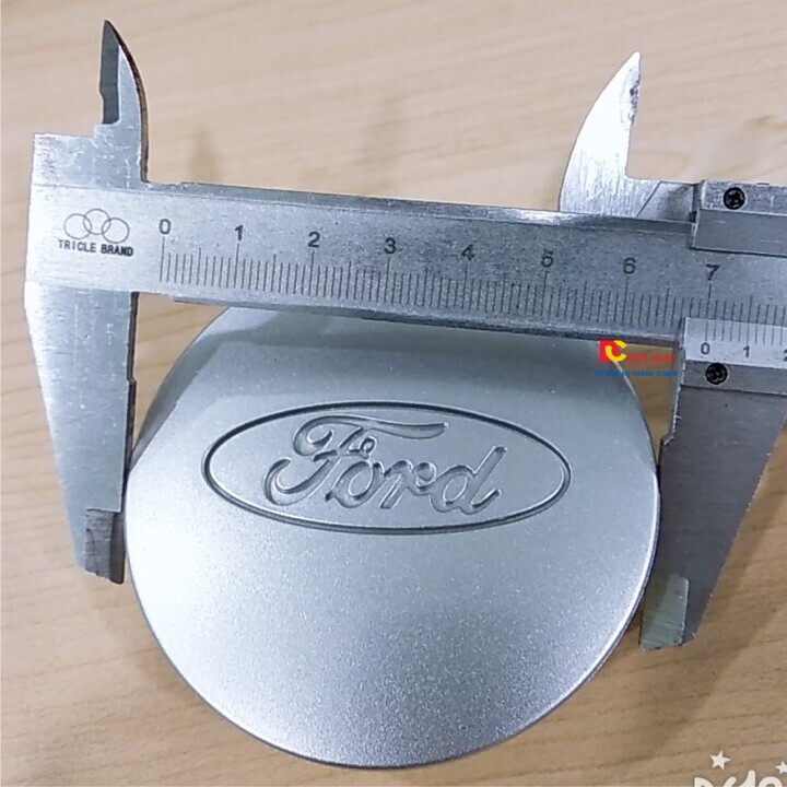 01 CHIẾC Logo chụp mâm bánh xe ô tô FORD đường kính 70mm MÃ FORD70