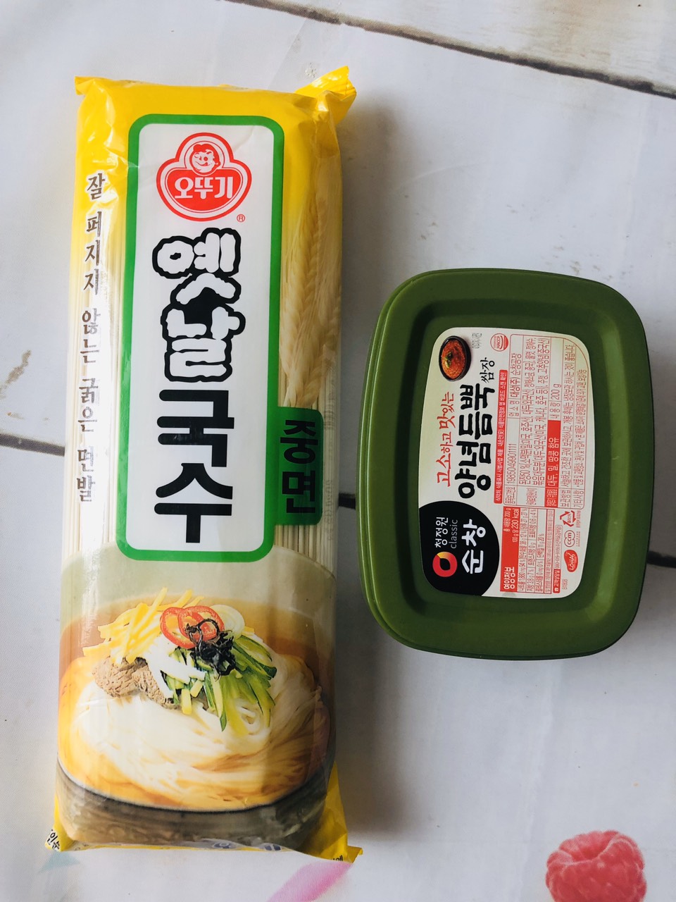 combo mì trộn hàn Quốc (500g mì Hàn Quốc+ hộp sốt 170g)_Monhi_Food