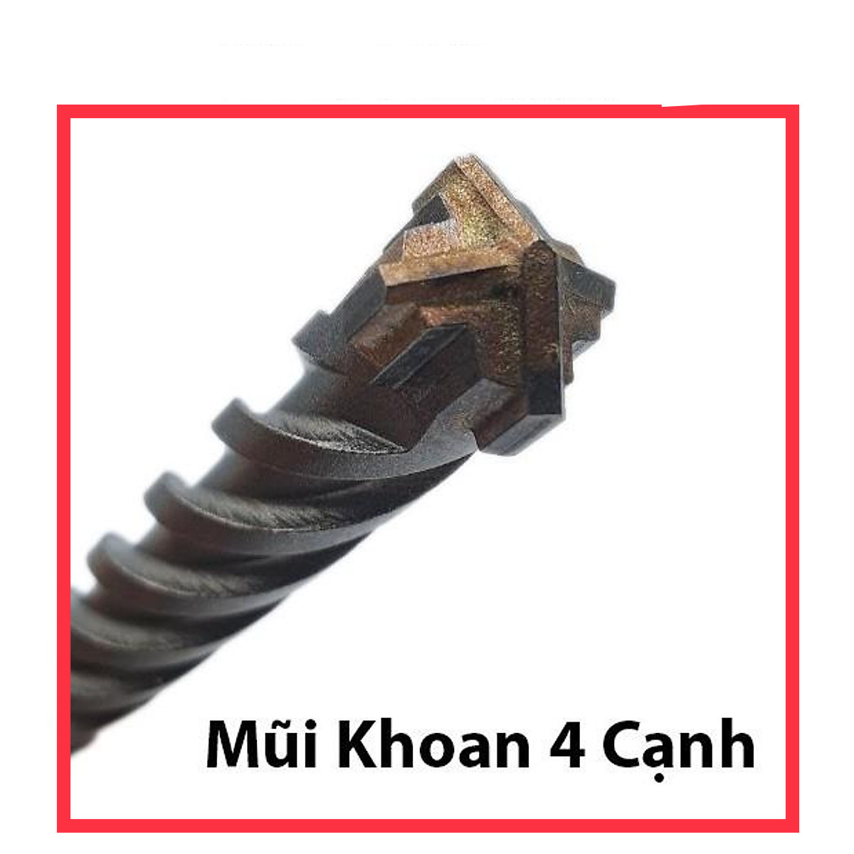 Mũi khoan bê tông chuôi gài SDS Plus Senka 4 cạnh định tâm 6mm--->16mm