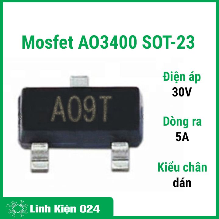 Mosfet ao3400 sot-23 5a 30v n-1ch