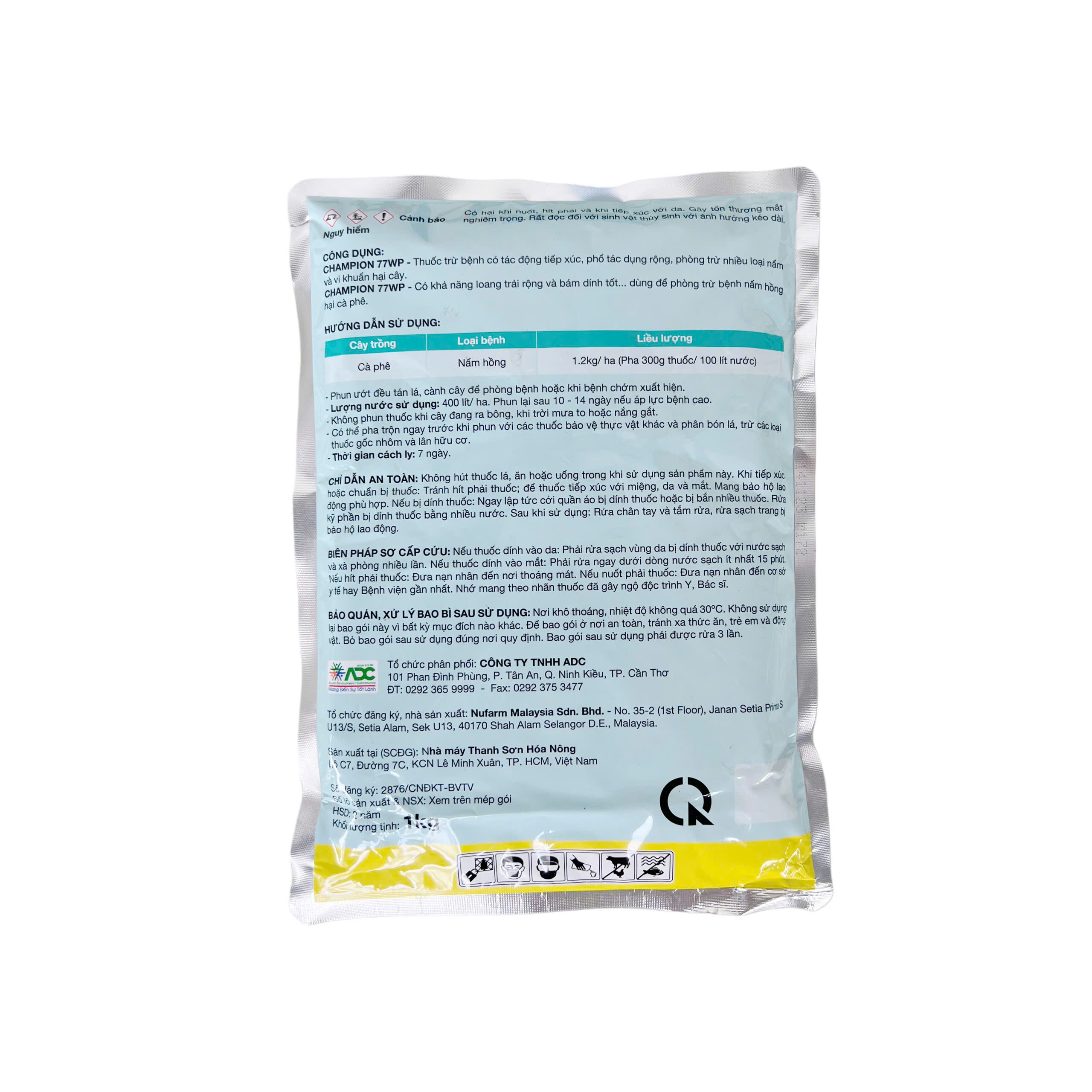 Thuốc trừ bệnh CHAMPION 77WP(1kg)
