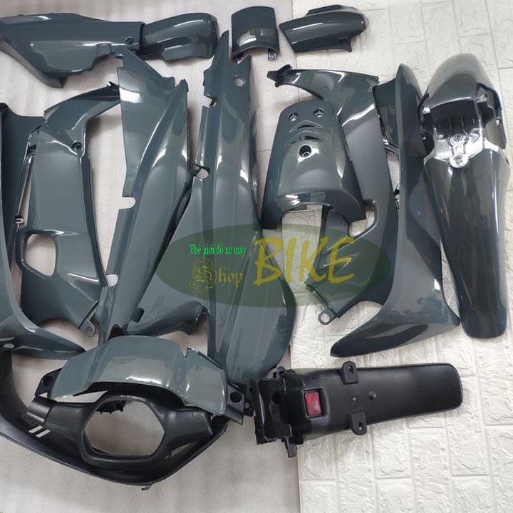 [TẶNG TEM]  Dàn áo C100 Wave 110 màu XI MĂNG ( wave nhỏ ) - có KÈM MIỄN PHÍ BỘ TEM sịn.