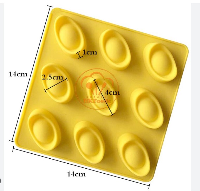 Khuôn silicon 9 thỏi vàng