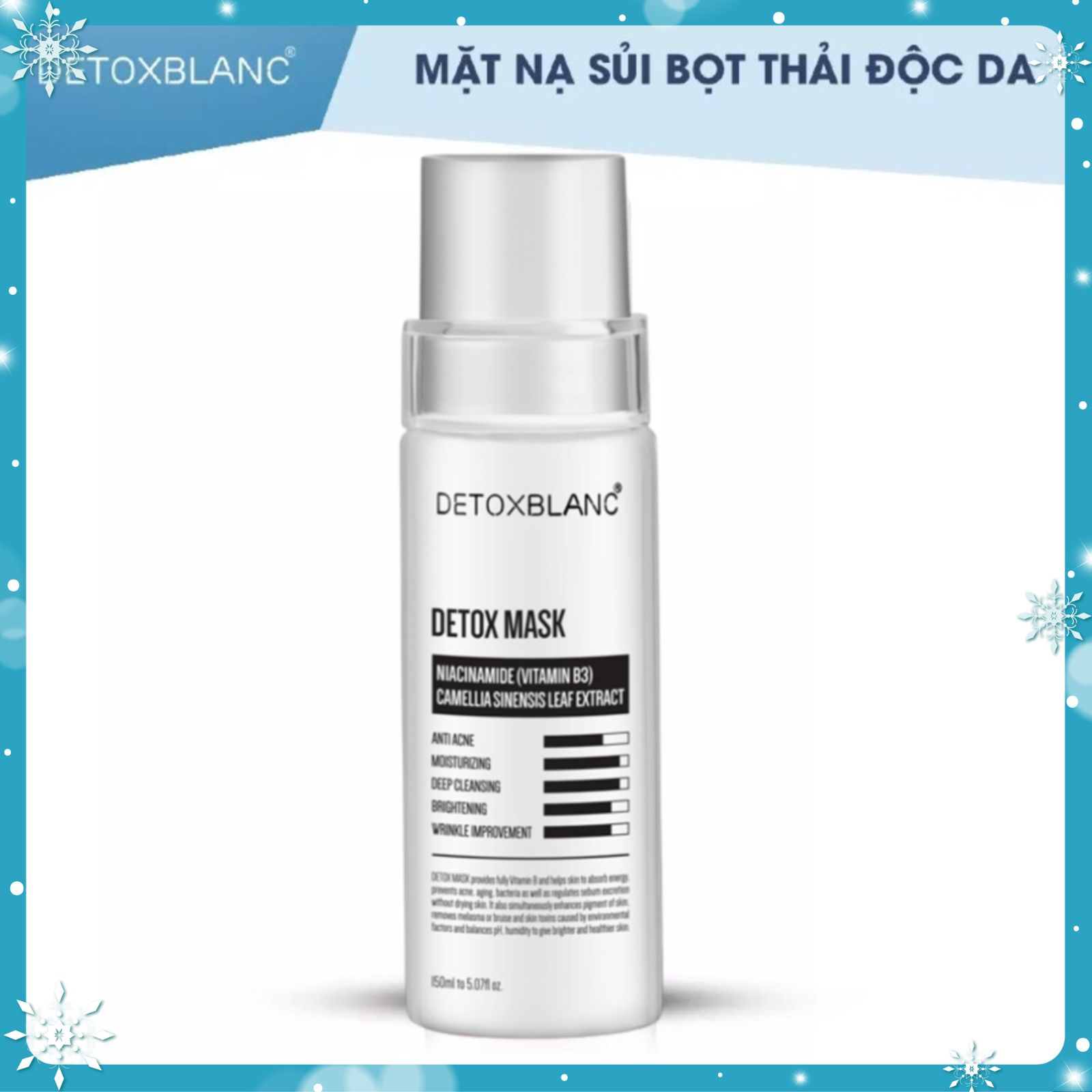 Combo dưỡng trắng da mặt chuyên sâu Detoxblanc