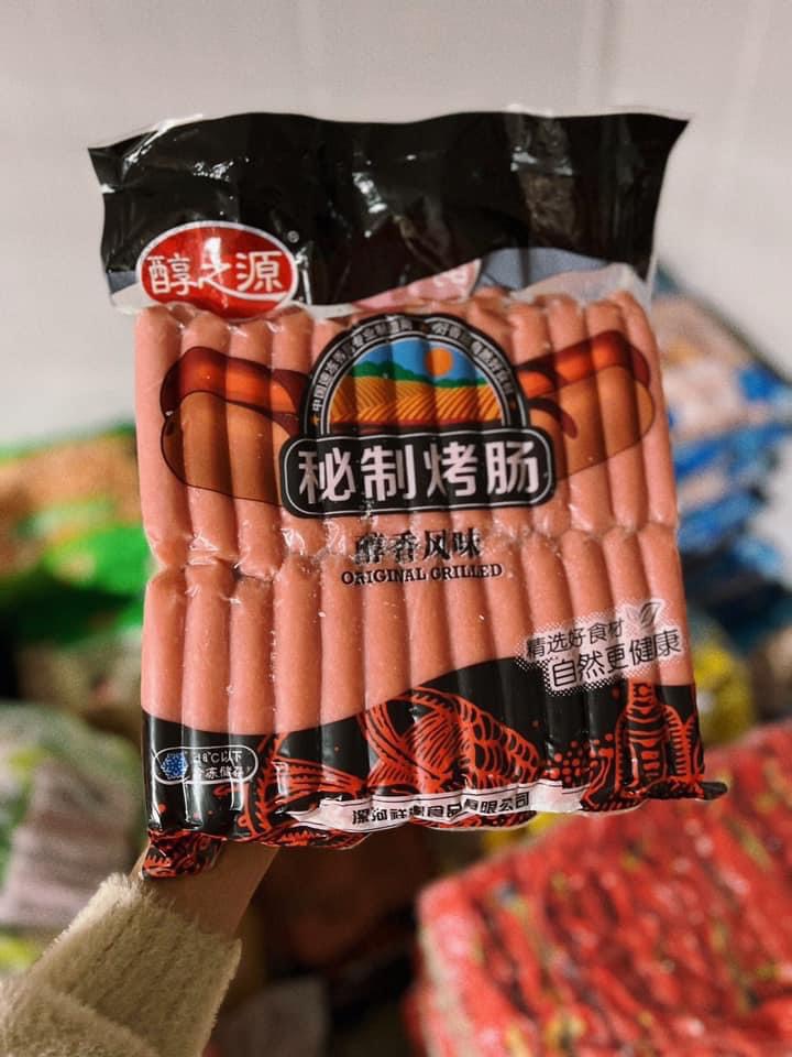 Xúc xích ngọt trung 1kg,500g, 250g, chiên siêu ngon