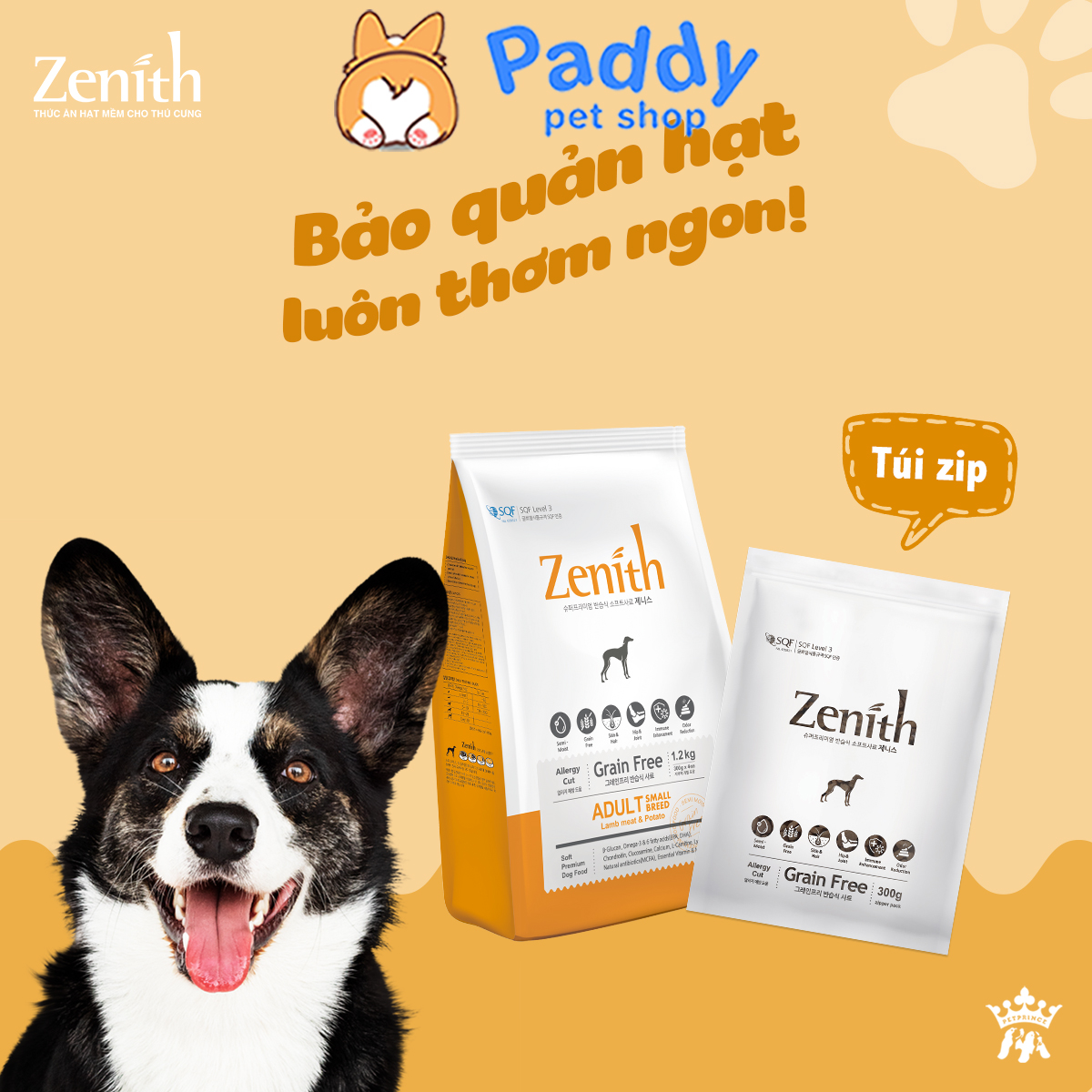 Hạt Mềm Cho Chó Trưởng Thành Zenith Adult Original