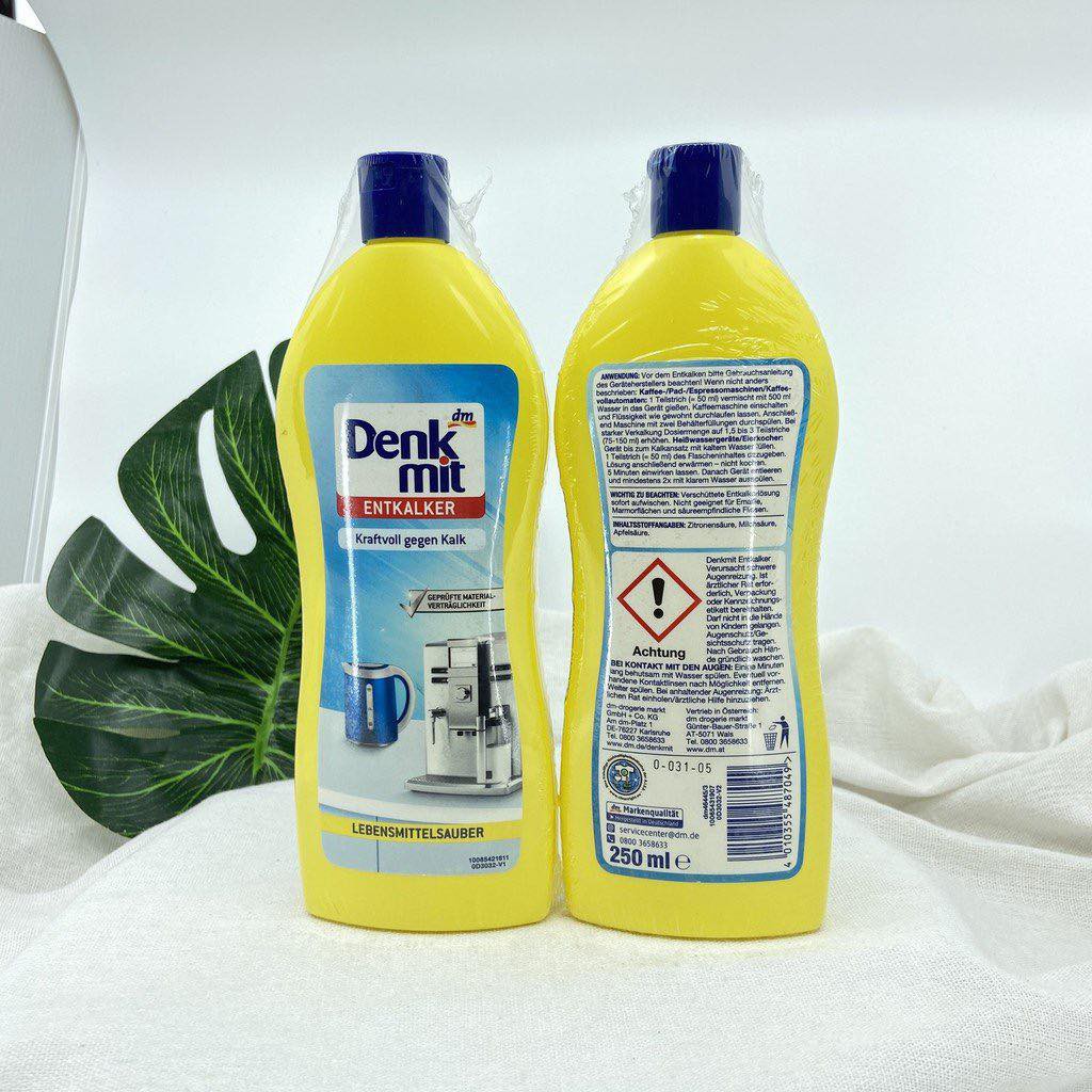 DUNG DỊCH RỬA CẶN CANXI DENKMIT MẪU MỚI (250ML)