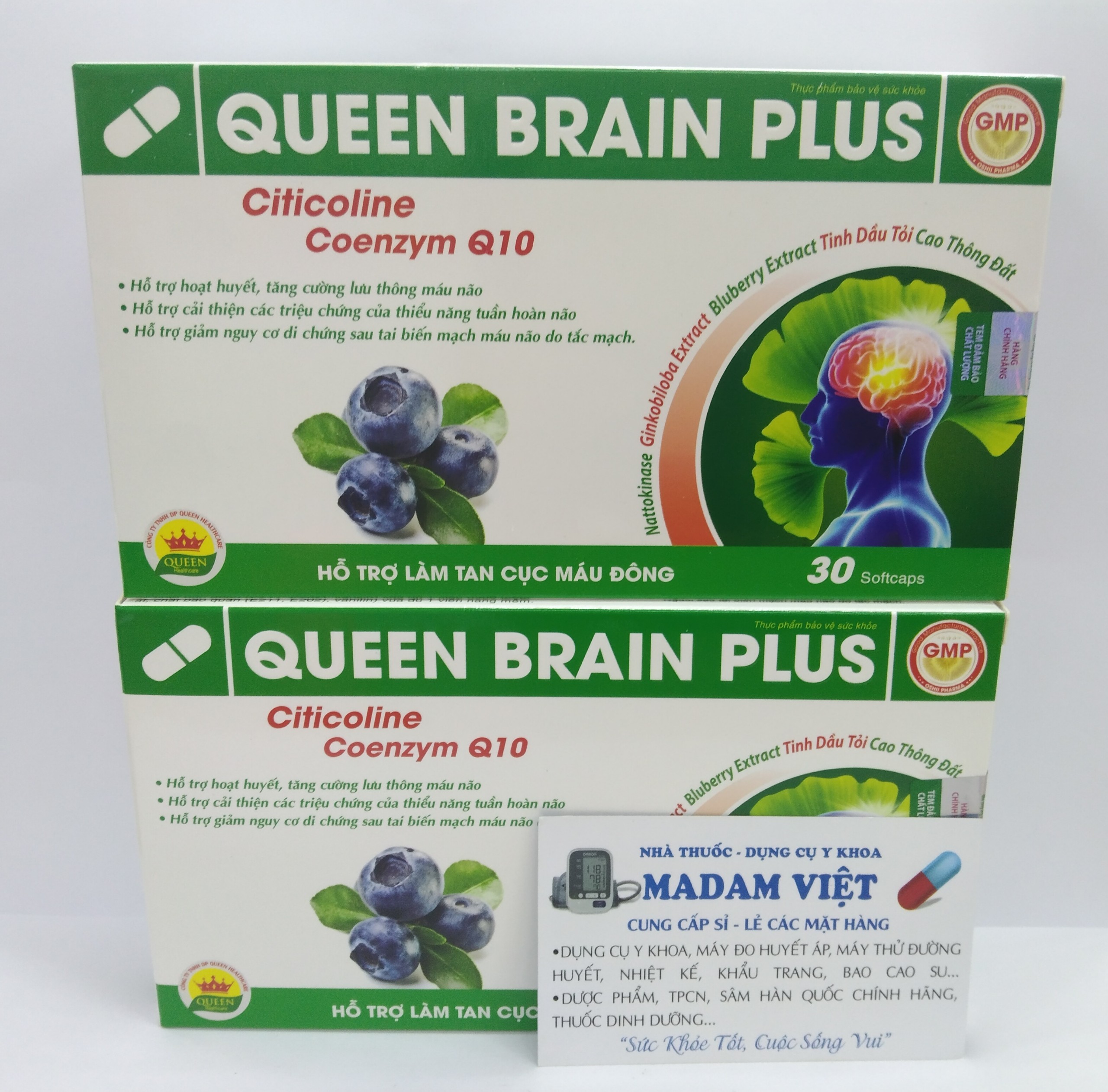 QUEEN BRAIN PLUS: Tăng cường máu não