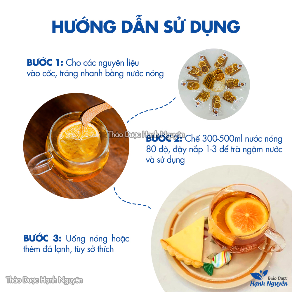 Trà cam quế, trà thảo mộc, giữ ấm cơ thể, giảm ho, tăng cường miễn dịch, giảm stress